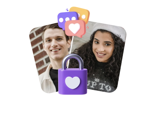 Illustration showing users chatting safely and anonymously on Monkey Omegle Alternative, designed for open and respectful stranger conversations