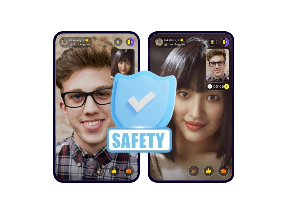 Illustration showing Monkey video chat with multiple people sharing fun group conversations, keeping Omegle's talk to strangers experience alive